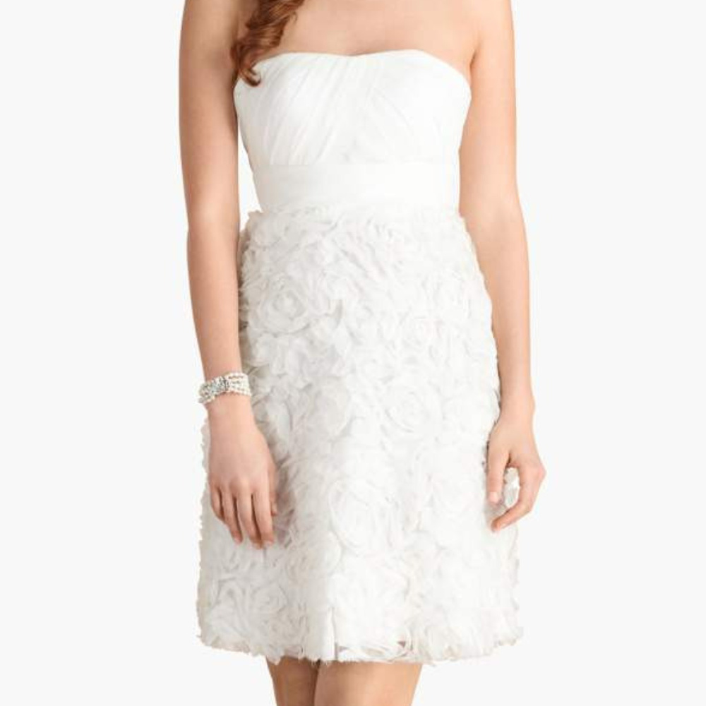 Donna Morgan 'Giuliana' Strapless Chiffon dress, 4